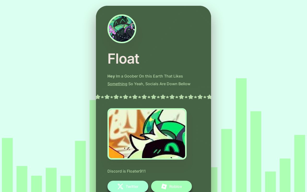 Carrd profile picture for @floater